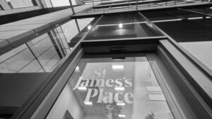 st. james place -grey scale