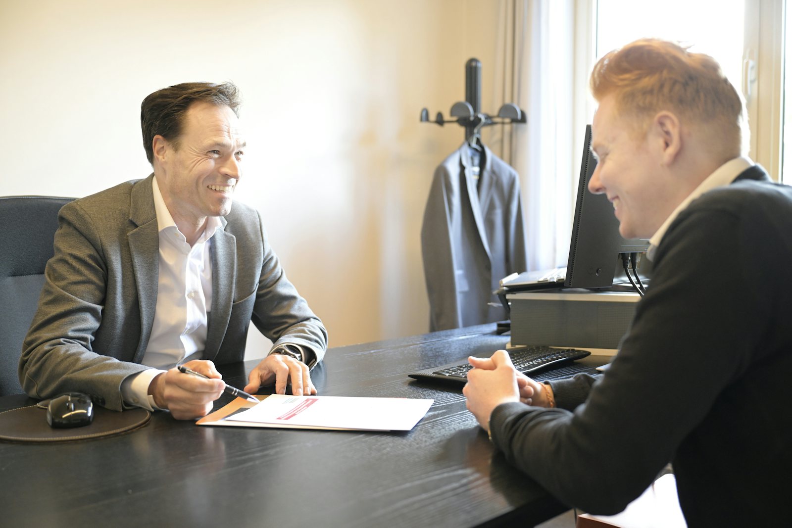 Business meeting with a client