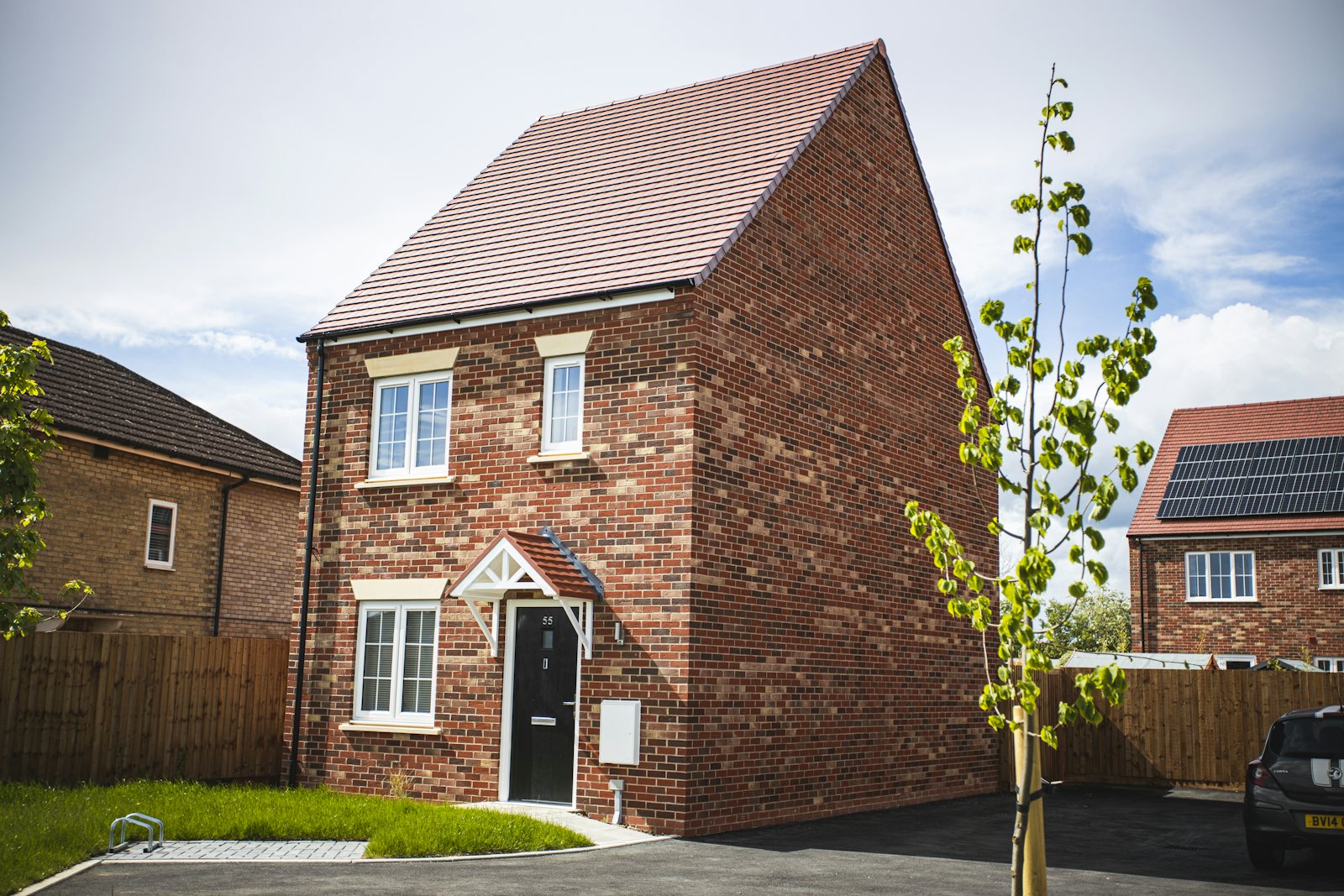 Houses on a residential street